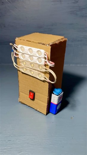1 different item made of cardboard white LED module switch #shorts