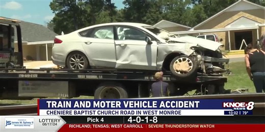 2 adults and 3 children involved in West Monroe train crash