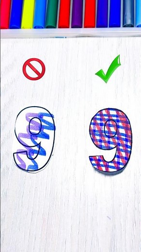 Perfect Cutи✂️Number 9 Precision Curves &Inner Circle #shorts #diy#papercraft