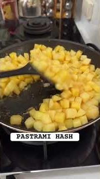 Making Pastrami Hash at home.