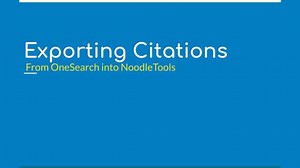 LibGuides: MLA & APA Citation Essentials : Using NoodleTools