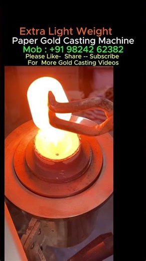 👉 Mini Paper Gold Jewellery Casting Machine in Action 🔥Necklace, Bracelet Casting