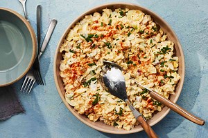 Deviled Eggs Are The Heavenly Touch To This Pasta Salad