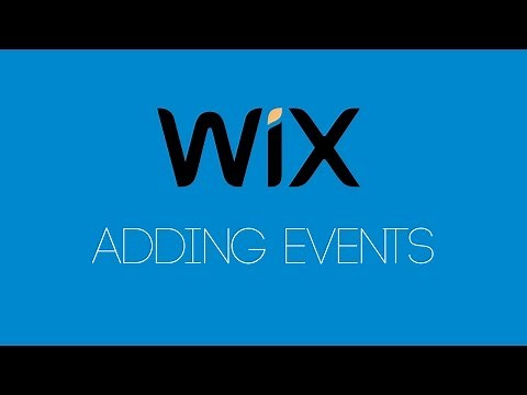 Adding Events To Wix - Wix.com Tutorial - Wix Tutorials For Beginners
