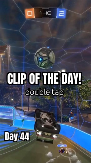 Clip of the Day! double tap || Day 44 #rocketleague #viralshort #gaming