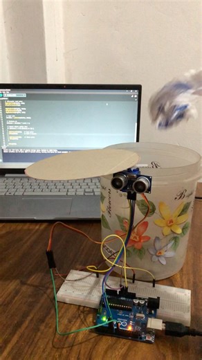 Part 25 | Arduino Smart Dusbin Using Ultrasonic Sensor & Servo Motor #smarthouse #smarthometech