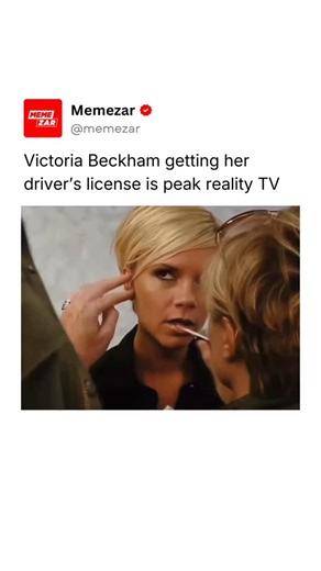 MEMEZAR • MEMES & MEME-CULTURE on Instagram: "🤣 In the 2007 reality special Victoria Beckham: Coming to America, one of the most memorable storylines followed Posh Spice as she attempted to secure a California driver’s license after moving to Los Angeles. Despite being a global fashion icon, Victoria admitted to being a nervous driver who hadn't sat behind the wheel in years, famously joking that she was more comfortable in the back of a chauffeured car than in the driver's seat. The show captu