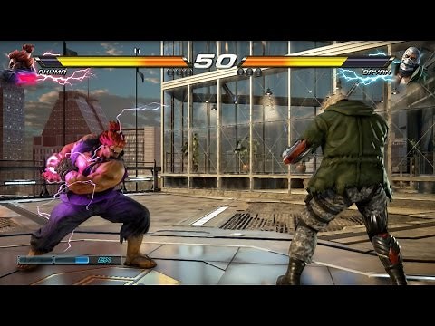 TEKKEN 7 (PS4) Bryan Vs Akuma Gameplay | G-CORP Helipad New Stage (1080p 60fps) No Commentary