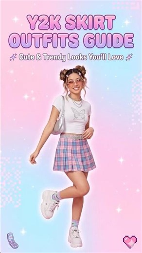 Y2K Skirt Outfits Guide 💖✨ Cute & Trendy Looks You’ll Love #y2k #fashion #ootd #shorts #fyp