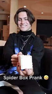 128K views · 2.7K reactions | Spider box prank #funny #funnyvideo #scared #scarecam #scary #foryou #scareprank #prank | Prank Us Lol | Facebook