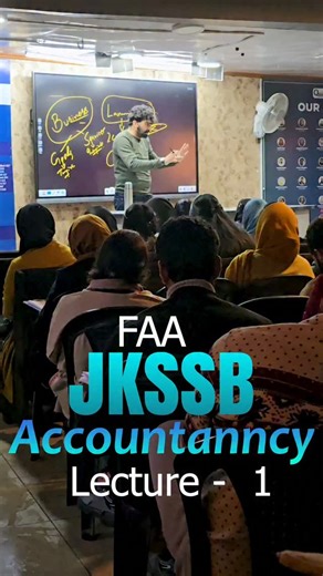Quintessence Classes IAS on Instagram: "JKSSB FAA (ACCOUNTANCY) LECTURE 1"
