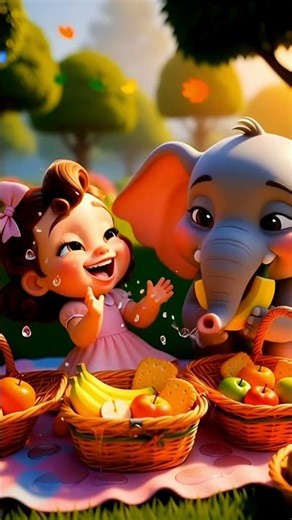 My Picnic with Animal Friends 🧺🐘🦒🦓