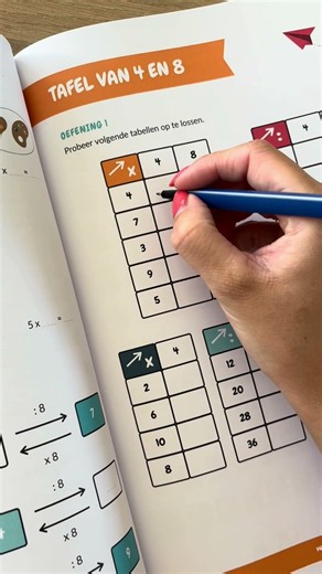 Tafels oefenen met ons Tafel Oefenboek