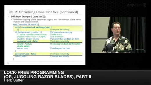 CppCon 2014: Herb Sutter Lock-Free Programming (or, Juggling Razor Blades), Part II | Zbigniew Romanowski