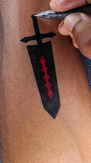 Gel pen art .......🔥 #tattoo #art #diytattoo