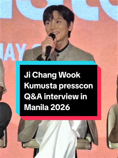 Ji Chang Wook's Insights at the Kumusta Press Conference