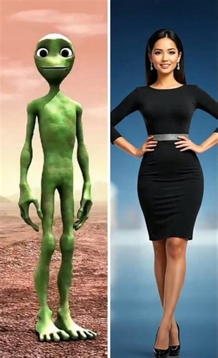 Dame Tu Cosita Green Alien & Alina Lopez Friendship 😱 #shorts #dametucosita #greenalien