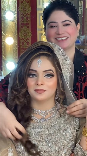 Walima bridal makeup | Silver dress makeup idea | MoBi Beauty Parlor