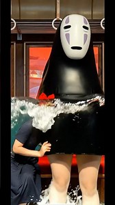 カオナシがマーメイド化したらこうなる #ai #aivideo #ジブリ #ジブリパーク #なりきり名場面 #aimermaid