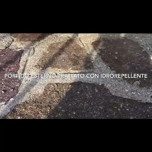 TRATTAMENTO IDROREPELLENTE - Porfido esterno