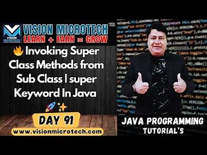 🔥 Invoking Super Class Methods from Sub Class | super Keyword In Java 🚀 ✨