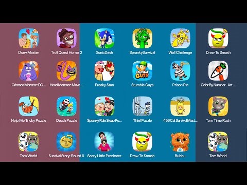 Draw Master,Freaky Stan,Sonic dash,Death puzzle,Help me,Spranky role,Grimace monster,Survival Story.