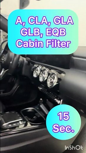 MERCEDES Replace Cabin Filter in 15 sec