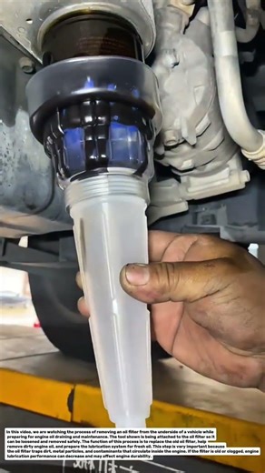 Oil Filter Removal and Oil Drain Inspection Process | Automotive Educational Video.