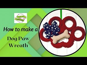How to make a Dog Paw Wreath