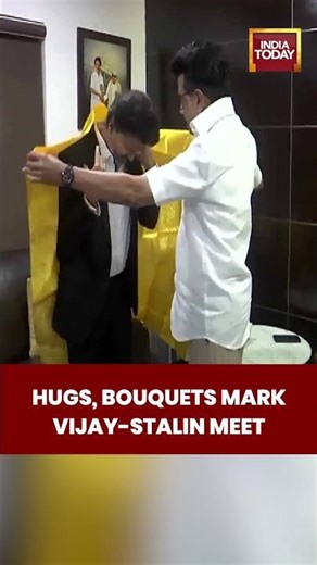 Vijay Meets MK Stalin With Warm Gestures | DMK | TVK | Tamil Nadu