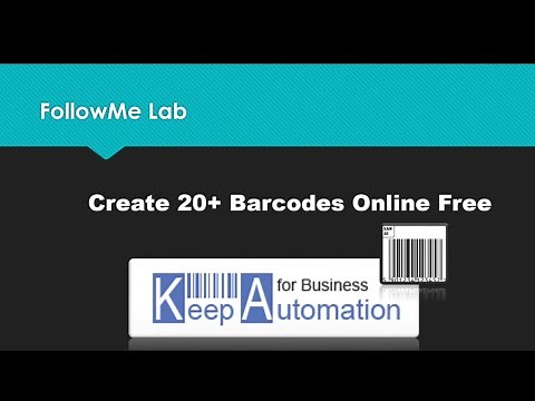 Free Online Barcode Maker: create 20+ barcode types in KeepAutomation.com