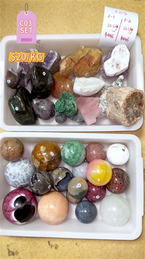 C03 Set: Discover Unique Crystal Spheres