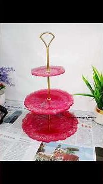 "DIY 3-Tier Pink Tray | Elegant & Easy Handmade Tray for Home Decor 💖✨"