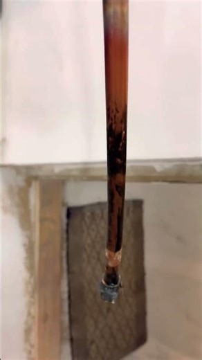 Copper pipe bridging with elbow done in 2 Ton Blue Star Split AC indoor unit.