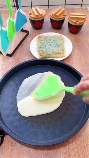 100g flour, 2g salt, 200g water! #4563 #ChiveBoxesBreakfastPancake