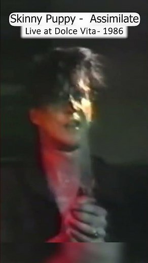 #80s Skinny Puppy - Assimilate (live at Dolce Vita, 1986) #goth #specialeffects