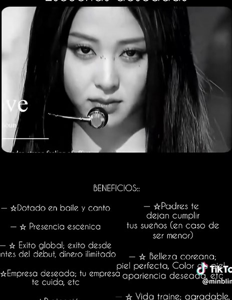 AUDIO SUBLIMINAL;; ✨ 𓆩 mi espacio seguro para reescribir tu realidad 𓆪 Subliminales creados para acercarte a tu vida de trainee: presencia escénica magnética, voz que enamora, baile impecable, audiciones que siempre fluyen, empresas que te buscan, disciplina elegante, belleza que impacta, futuro asegurado. Tu debut ya es esperado, tu talento ya está reconocido. Estás protegido, guiado y en el camino correcto. Aquí recuerdas quién eres: inevitable, brillante, imposible de ignorar. 𓂃 tu vida pe