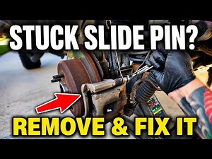 How to Remove a Stuck Brake Caliper Slide Pin | Seized Rusted Pin Repair