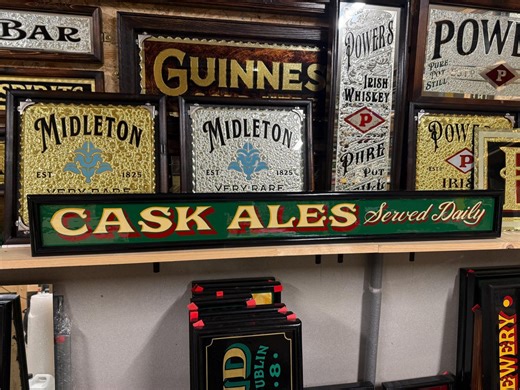 Cask Ales Served Daily Hand Lettered/painted Wooden Pub/bar Sign . 112cm/13cm/4cm - Etsy