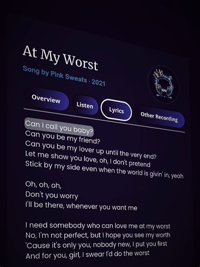 At My Worst by Pink Sweat$: Meaning and Analysis