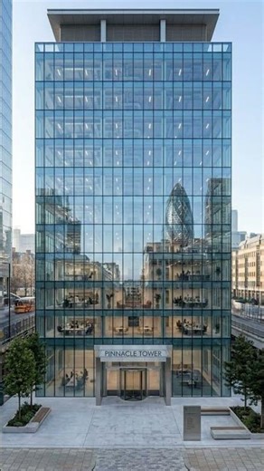 Glass Skyscraper Transformation Feels Straight Out of the Future 🏙️ #airenovation #beforeafter #home