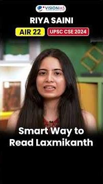 How She Used one book for BOTH Prelims & Mains | AIR 22 Riya Saini