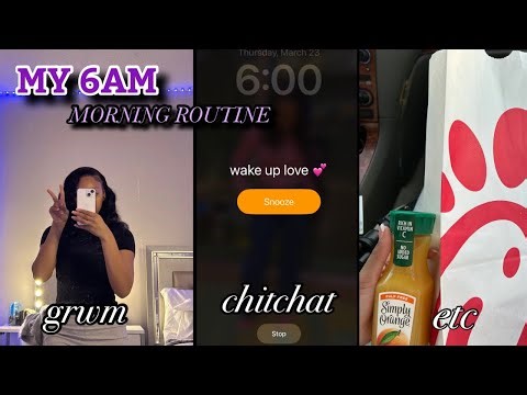 MY 6AM M☹︎RNING REALISTIC HIGH SCHOOL ROUTINE| grwm+chitchat+mini school vlog!