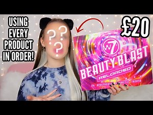 Full Face Of ADVENT CALENDAR Makeup + UNBOXING! *W7 Beauty Blast Reloaded*