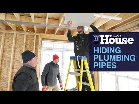 Using a Coffered Ceiling to Hide Plumbing | This Old House