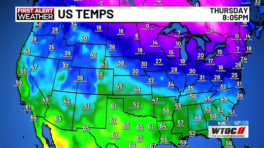 A New Year's Day First Alert Weather Update with Jamie Ertle. Check in for a look at the year's first forecast. | WTOC-TV