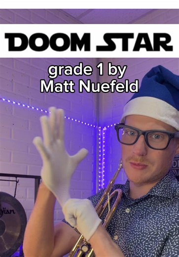 Doom Star by Matt Nuefeld is an awesome grade 1 piece that’s just as fun as Mechanical Monsters #band #banddirector #trumpet