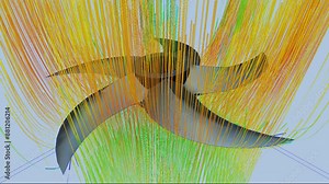 CFD simulation Computational fluid dynamics - Propeller airflow simulation