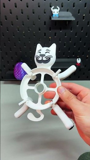 3D Printed Cat Cup Holder Mechanism #3dprinting #howto