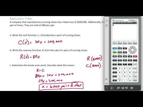 Application of Systems of Linear Equations